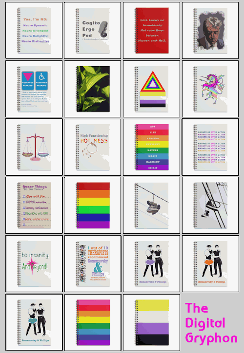 display of covers showing designs available