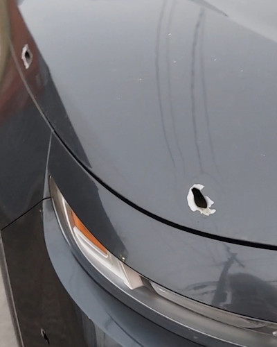 two bullet holes